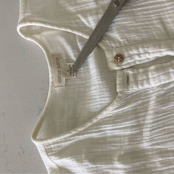 Sister Katie 100% Organic Cotton Button Front Maxi Marianne Dress Small - Picture 4 of 9